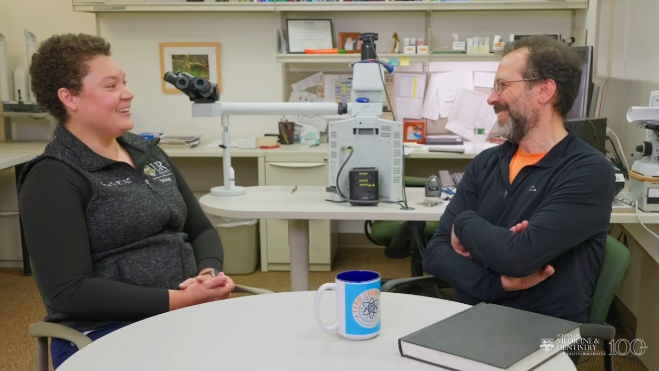 Pathologists Hannah Bell and Richard Burack discuss living and working in Rochester.