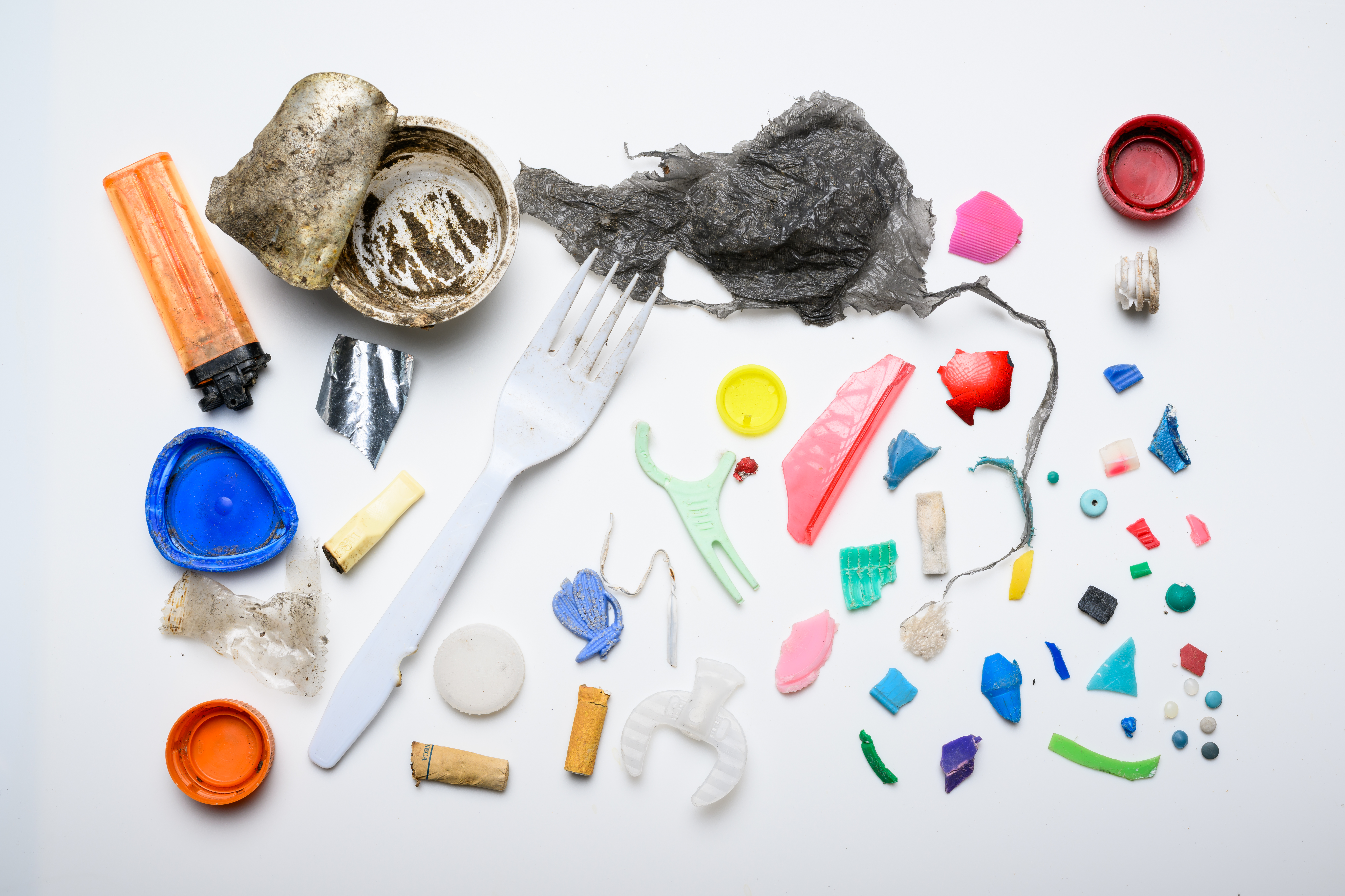 photo of different types of microplastics