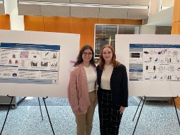 Students attend poster session