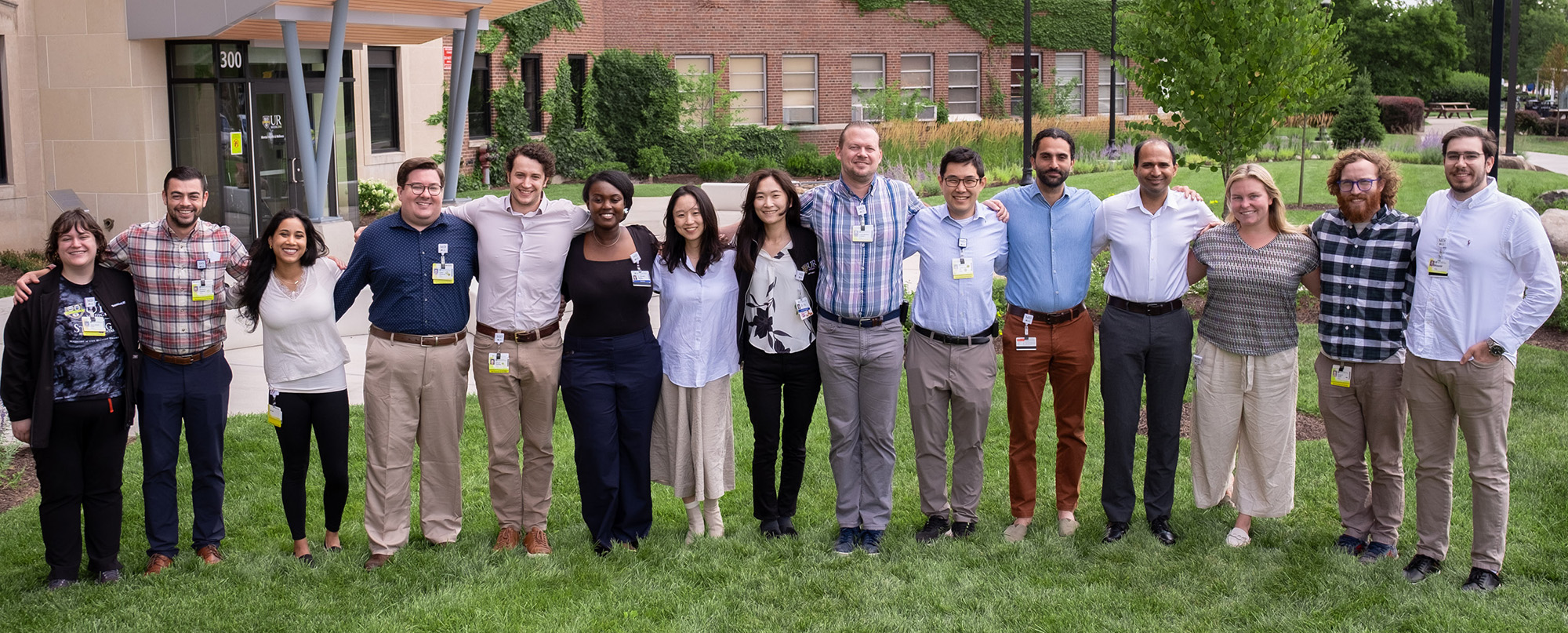 Psychiatry Residents infront of the mental health building