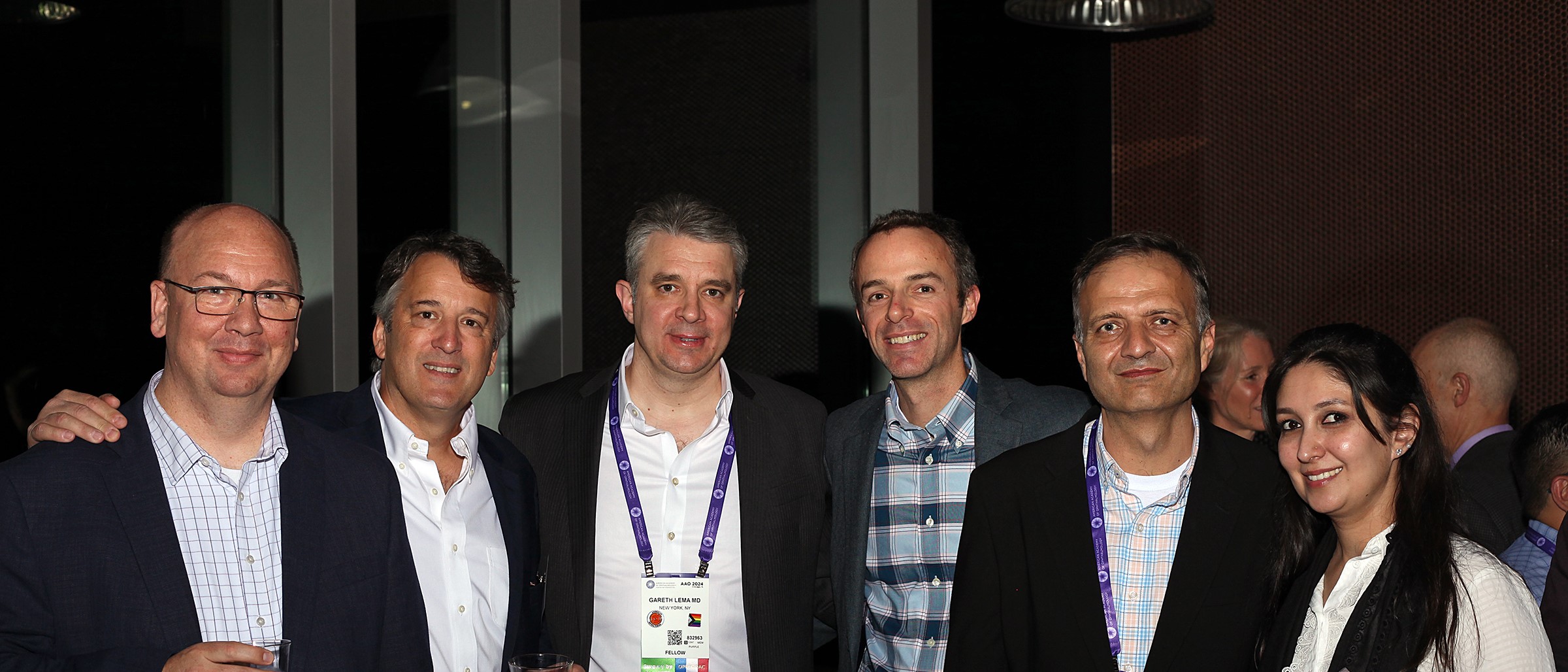 (L to R, Ben Hammond MD, Dr. David DiLoretto MD, PhD, Gareth Lema, MD, PhD, Justin Aaker, MD, Mahmood Shah, MD)