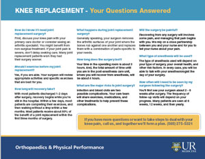 Photo ofKnee Replacement FAQs