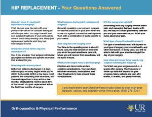 Photo ofHip Replacement FAQs