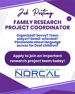NORCAL Family Research Project Coordinator Job Posting Flyer