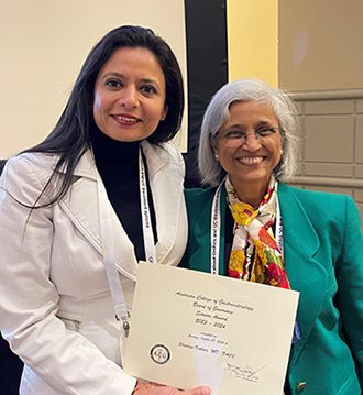 Dr. Shivangi Kothari receives ACG Governor’s Service Award