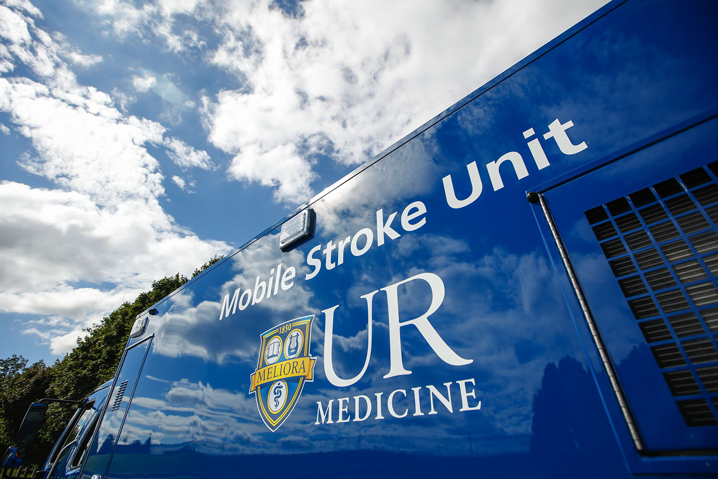 Closeup of the Mobile Stroke Unit