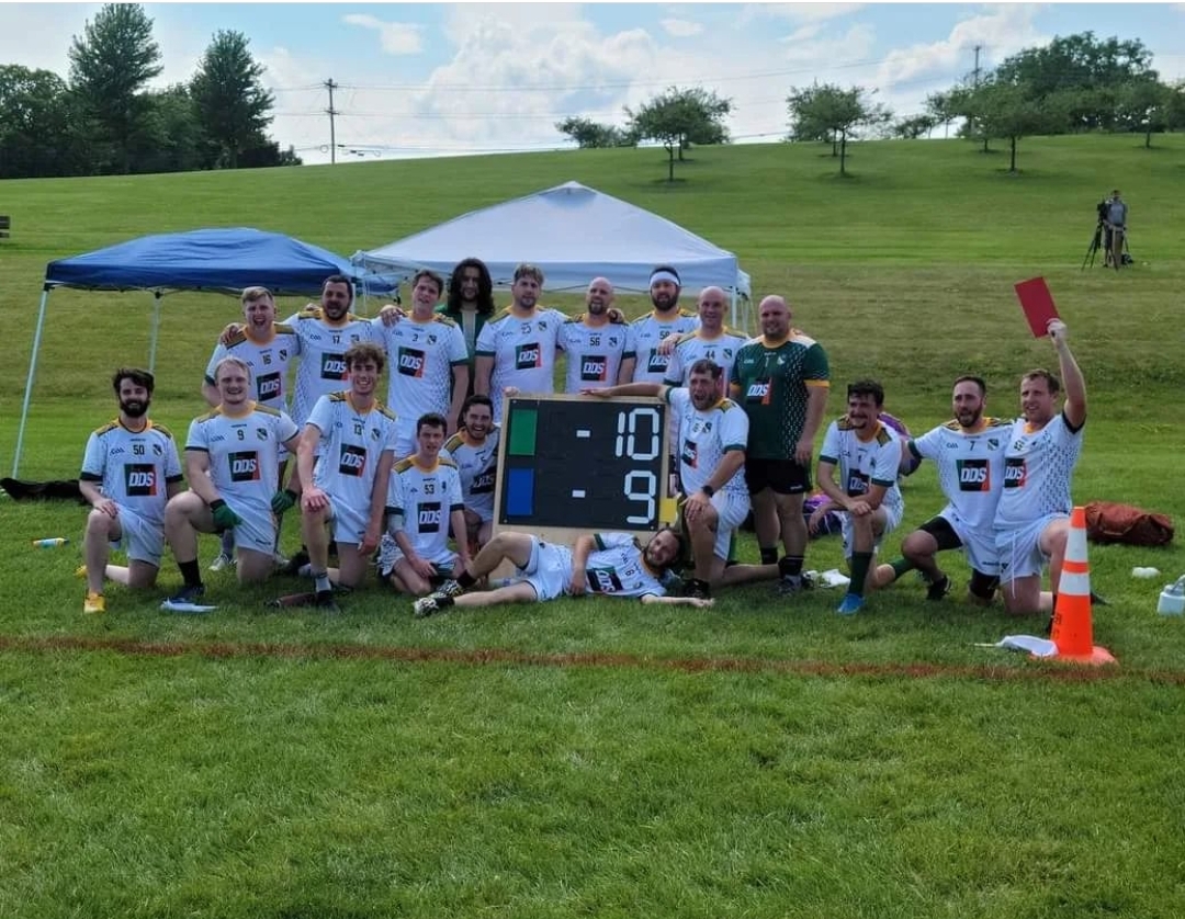 Gary’s Gaelic Football Team after their first win.