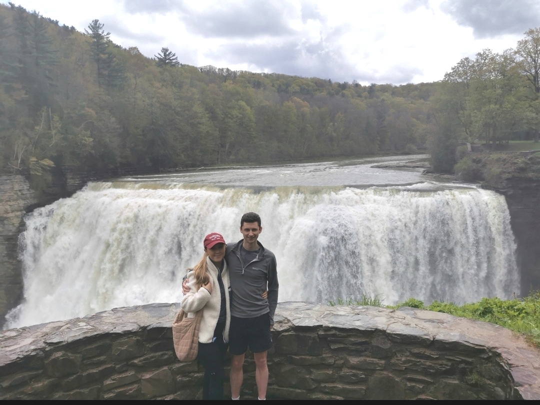 Gary and his wife, Alex, at their first visit to Letchworth State Park.